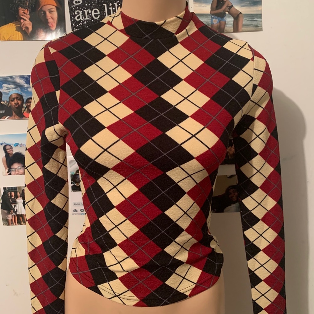 Plaid Slim Tee